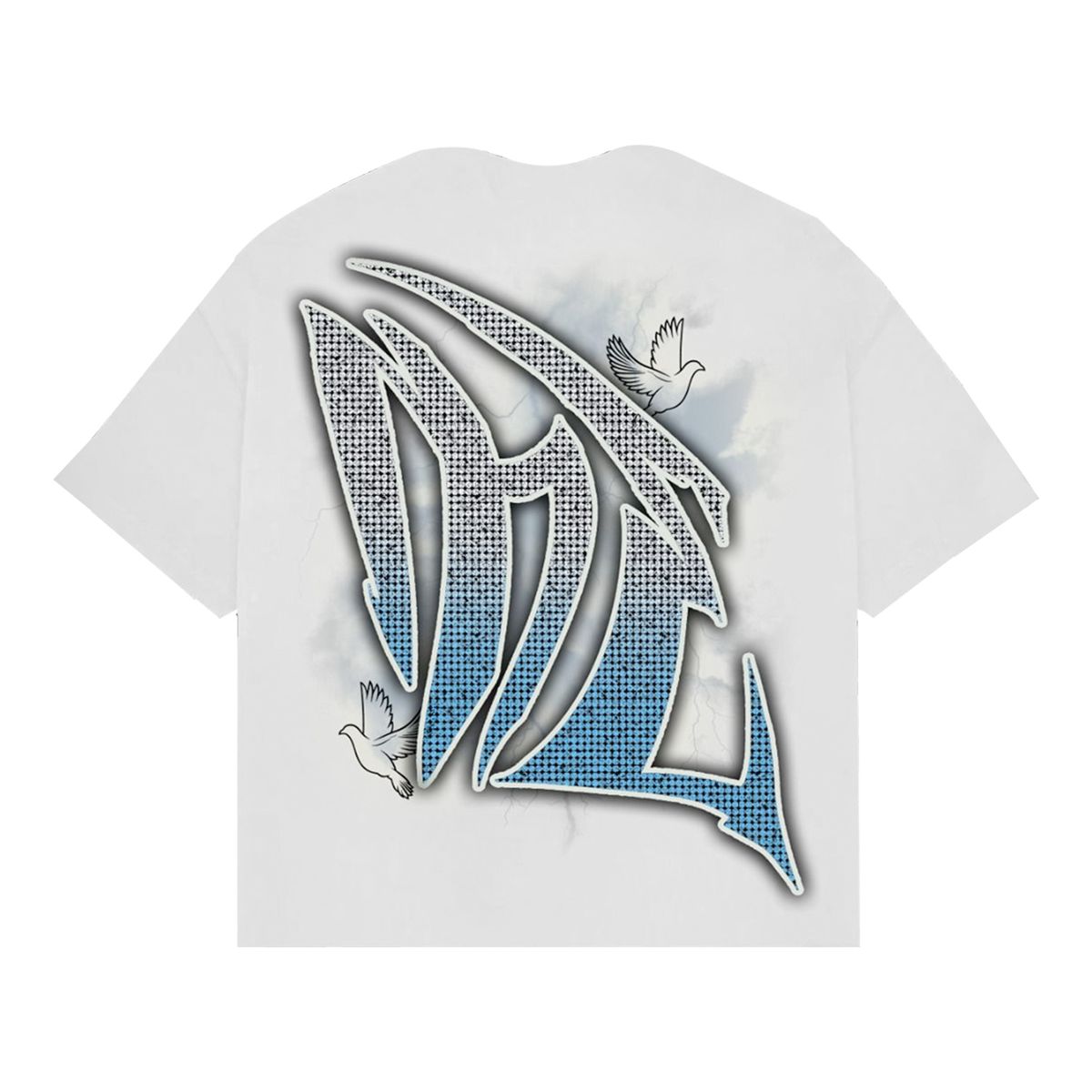 Mixed Emotion 'Dove' Rhinestone Tee