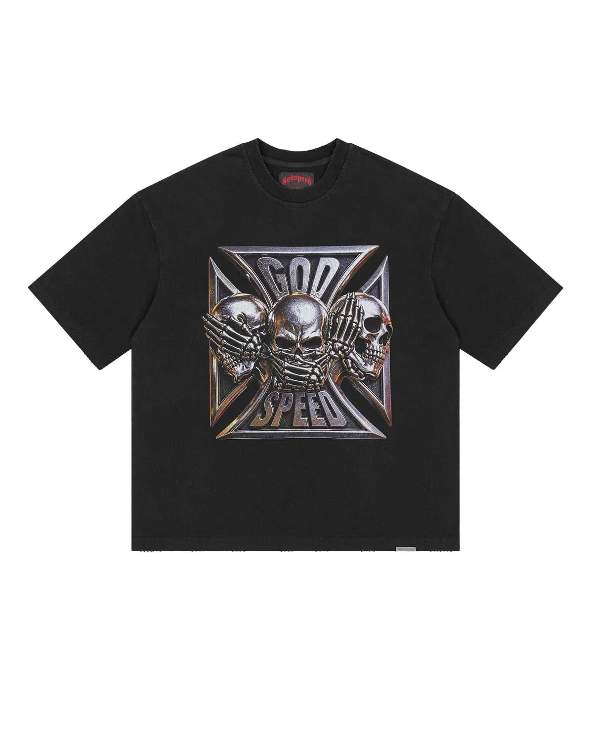 Godspeed Omerta T-Shirt 'Black Wash'