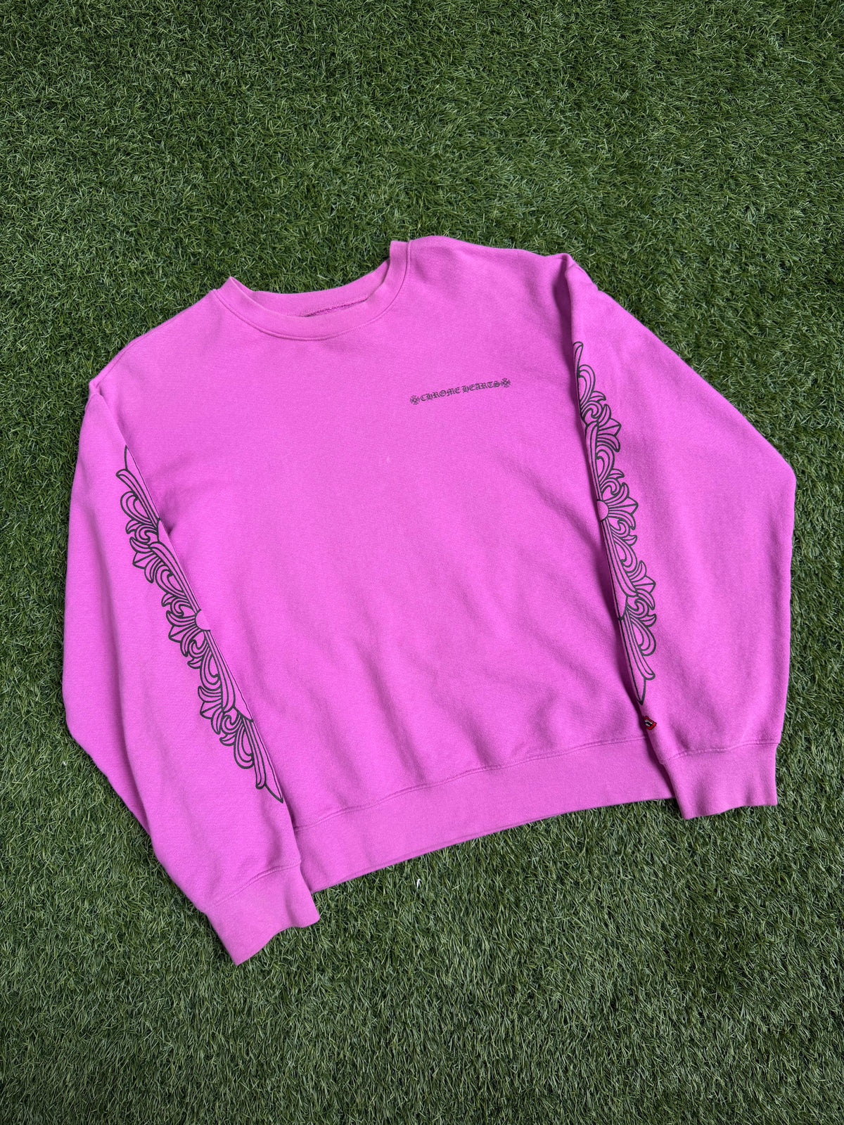 Chrome Hearts Matty Boy Spider Web Crewneck Sweatshirt Purple