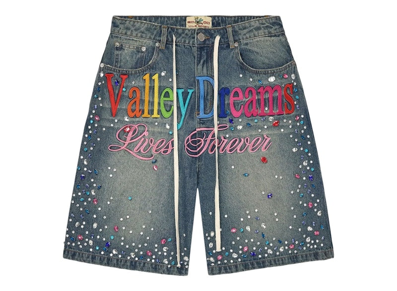 Vale Forever Ice Cream Jorts Light Rinse