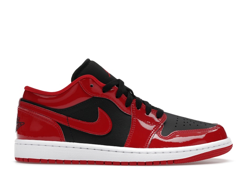 Jordan 1 Low SE Patent Varsity Red Black