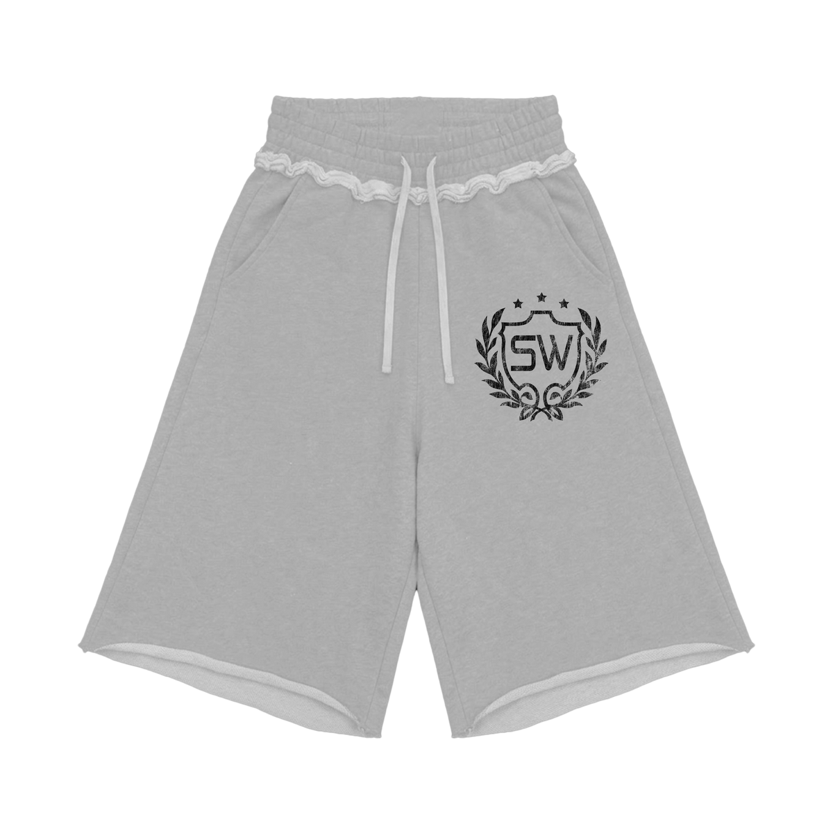 Stop Waiting Studios Varsity Grey Sweatshort