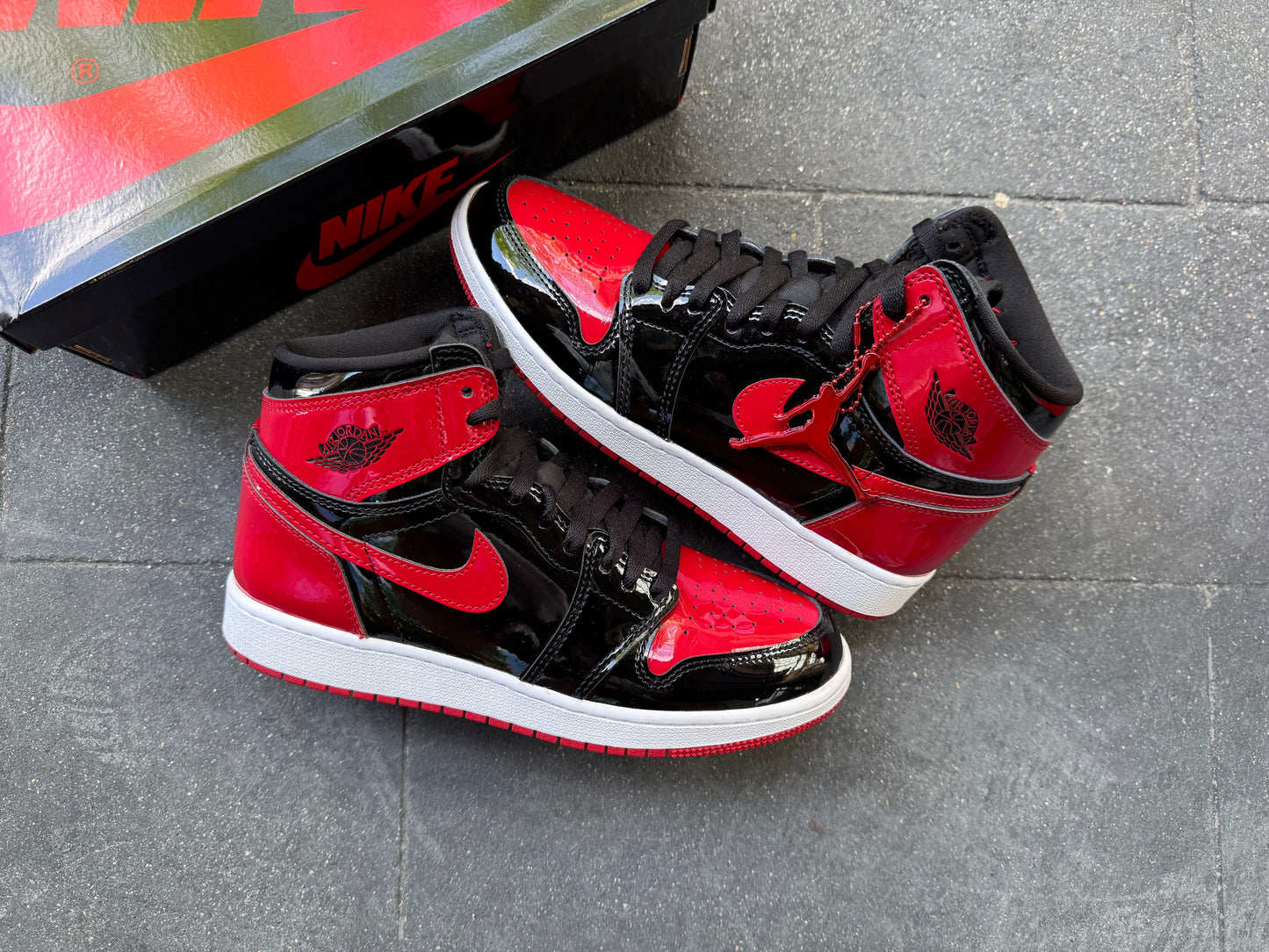 Jordan 1 Retro High OG Patent Bred (GS) *USED*