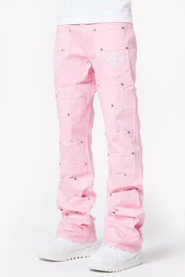 Guapi French Rose Pockets Flared Denim (French-Rose-Pockets-Flared-Denim)