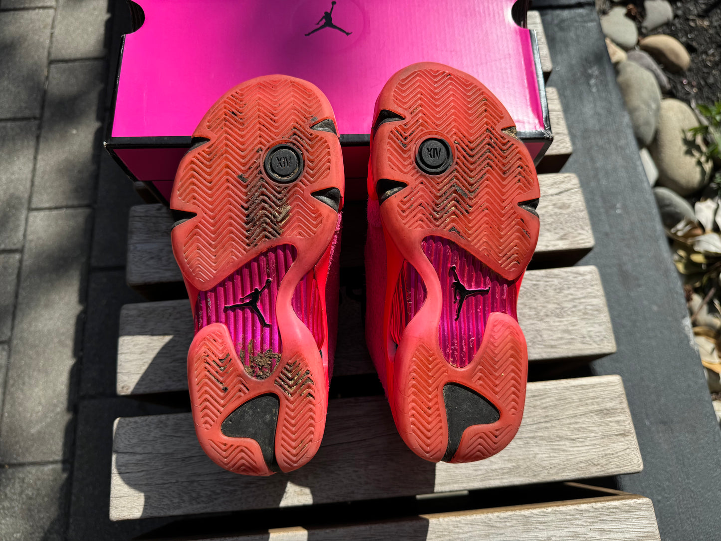 Jordan 14 Retro Low Shocking Pink (Women's) *USED*