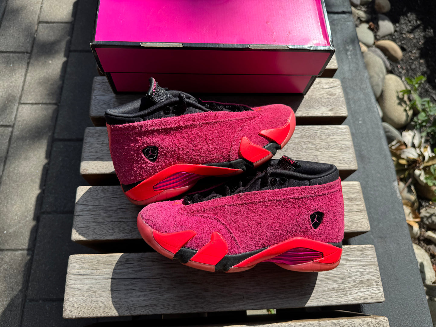 Jordan 14 Retro Low Shocking Pink (Women's) *USED*