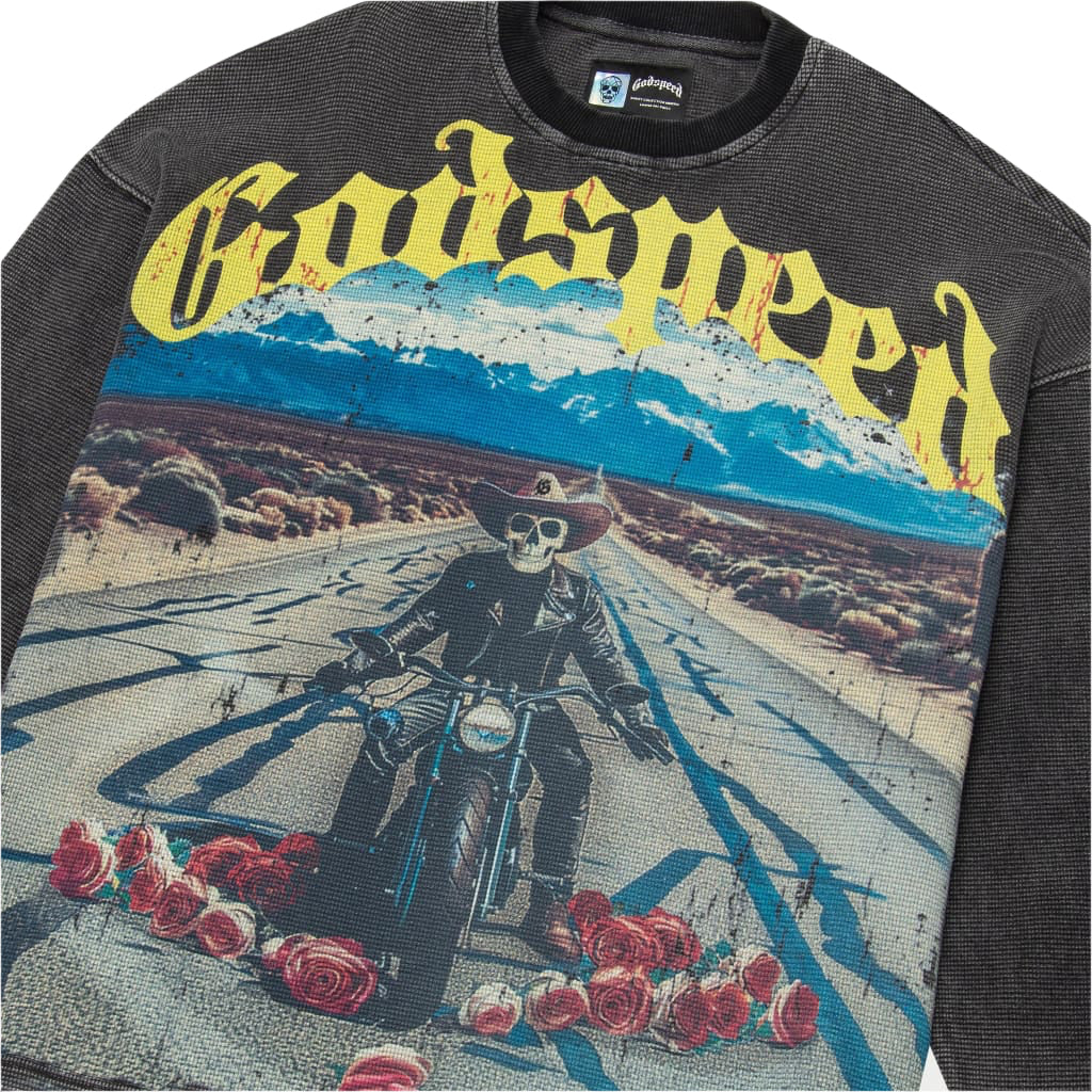 Godspeed Long Lonely Road Thermal LS (Grey Wash)