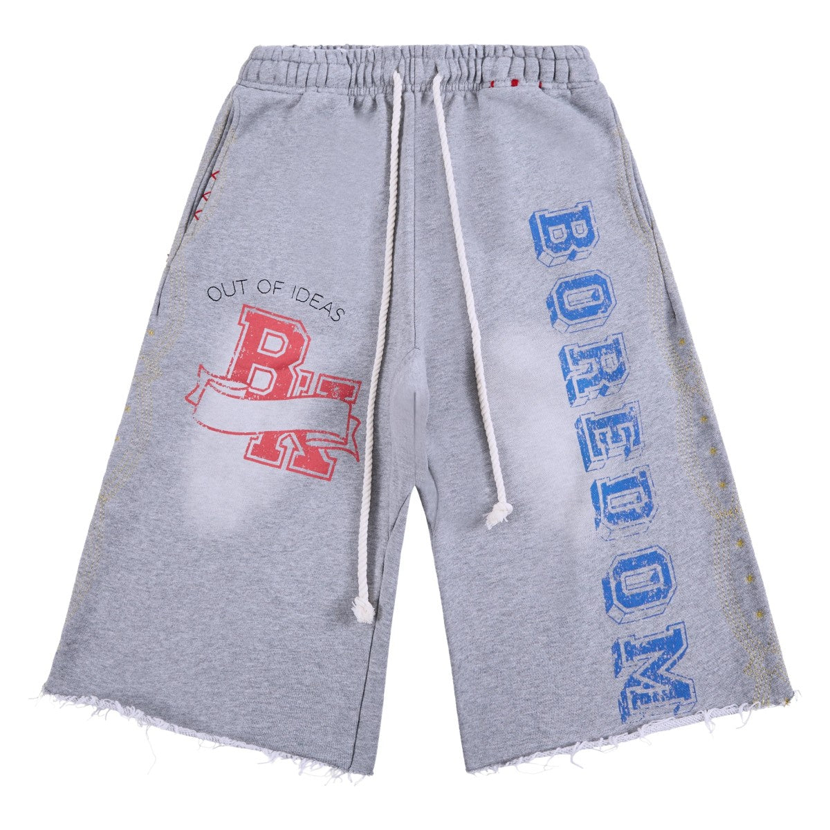 Boredom Kills Grey Collegiate Shorts