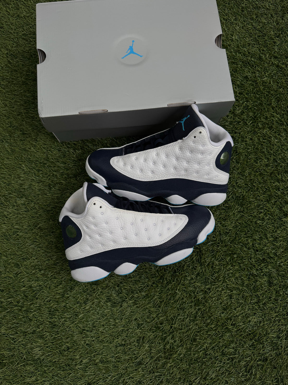 Jordan 13 Retro Obsidian Powder Blue White