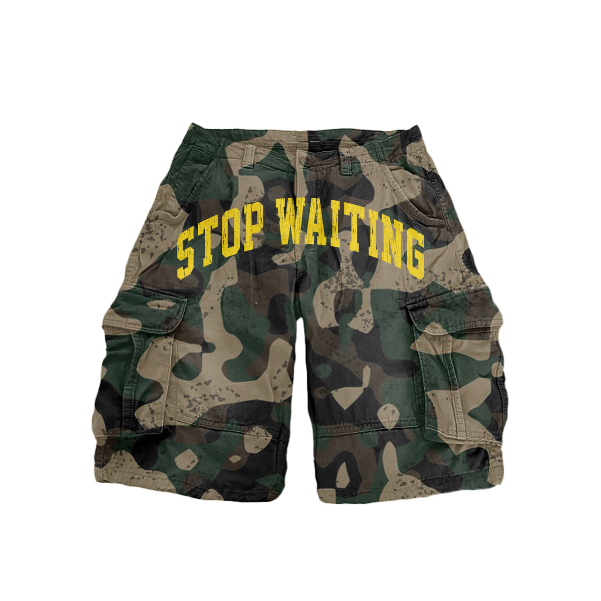 Stop Waiting Studios Camo Cargo Jort