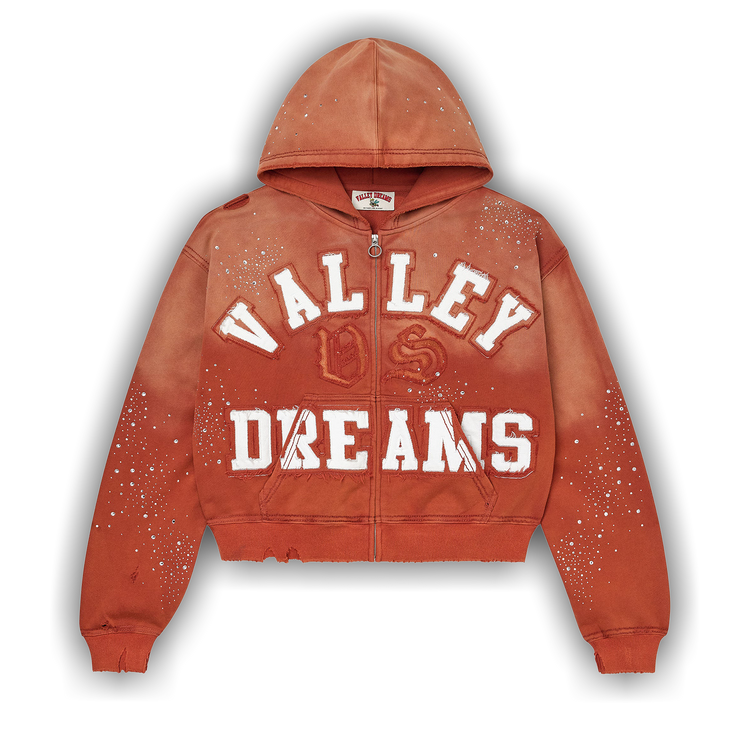 Vale Forever Classico Zip Up Hoodie Orange
