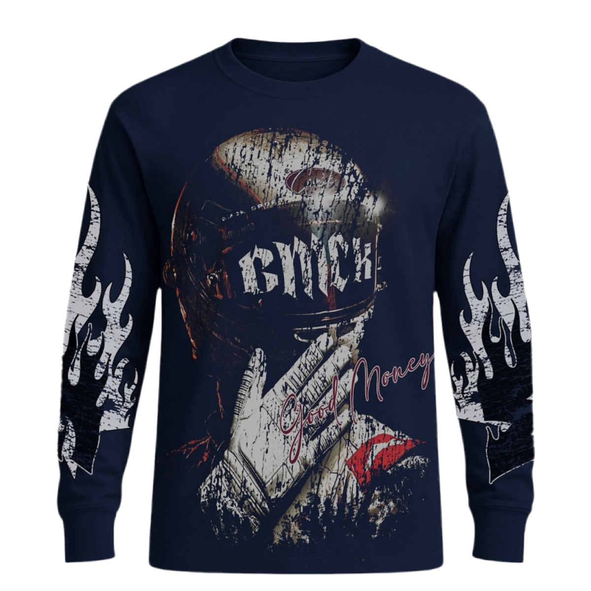 Good Money Navy Racers Long Sleeve