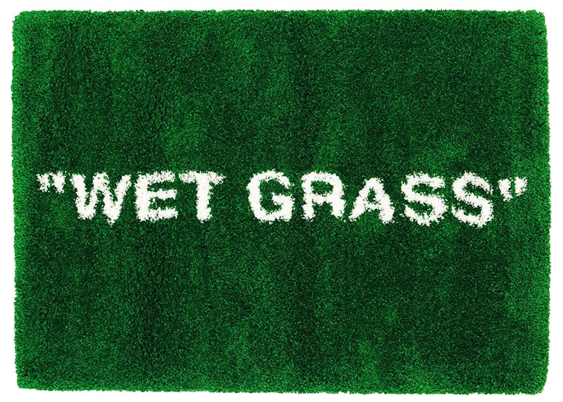 Virgil Abloh x IKEA MARKERAD "WET GRASS" Rug 195x133 CM Green