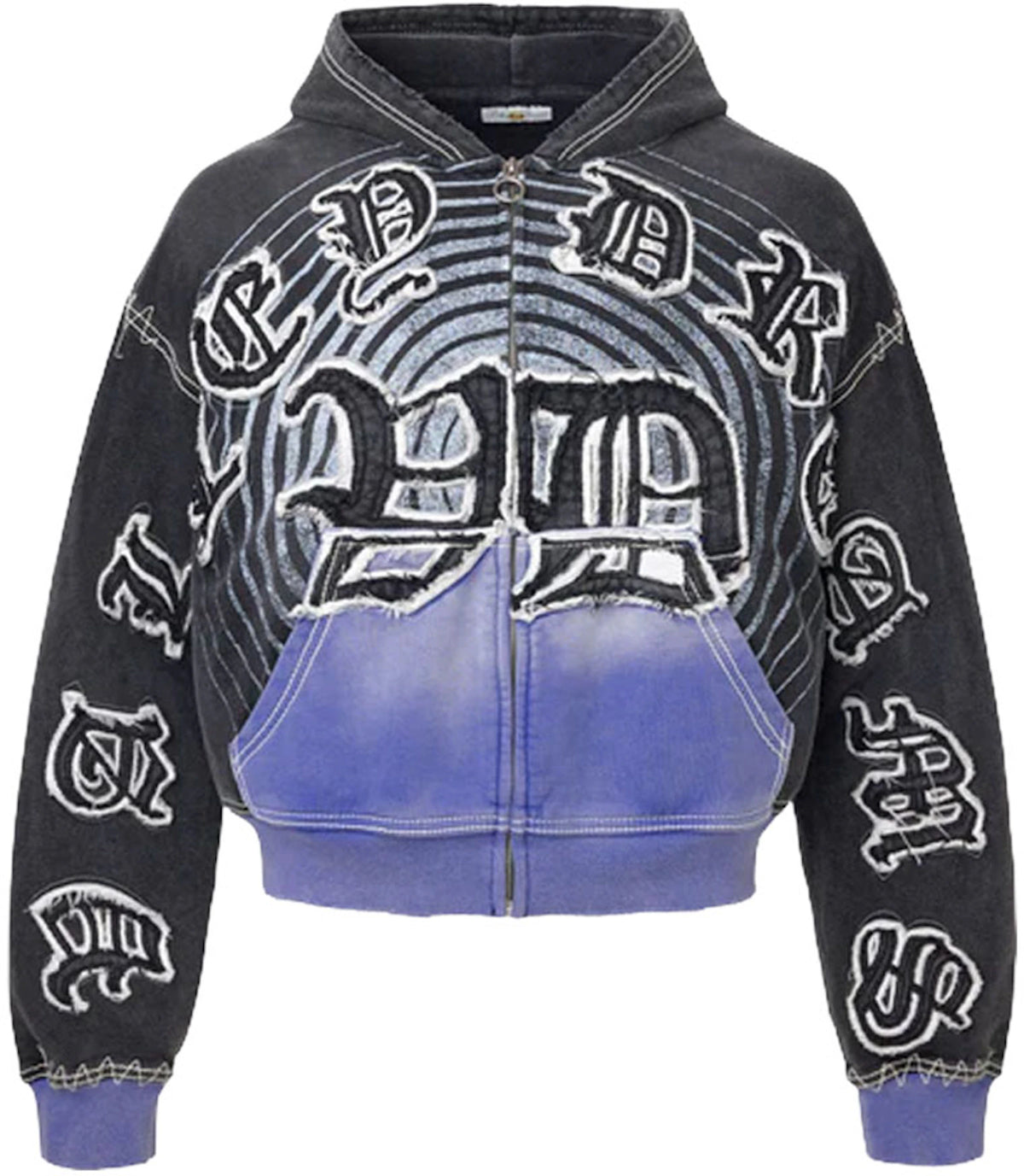 Vale Forever Hypnoytiq Zip Up Hoodie Black