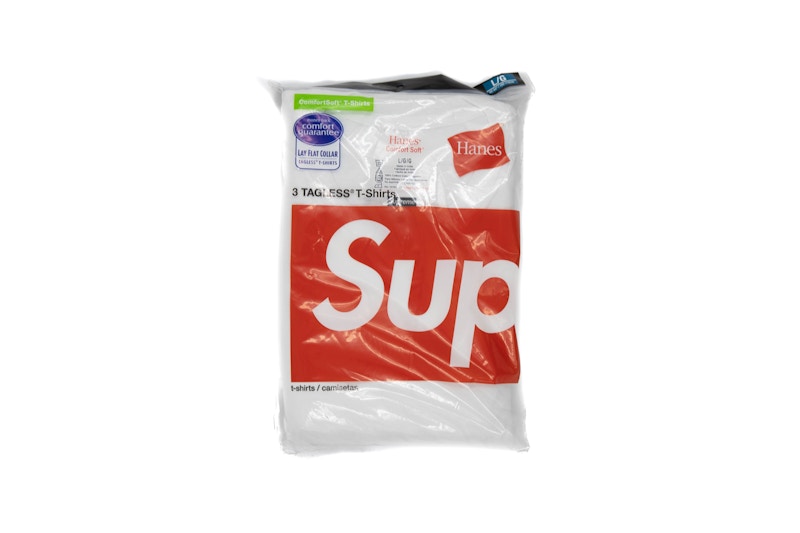 Supreme Hanes Tagless Tees (3 Pack) White