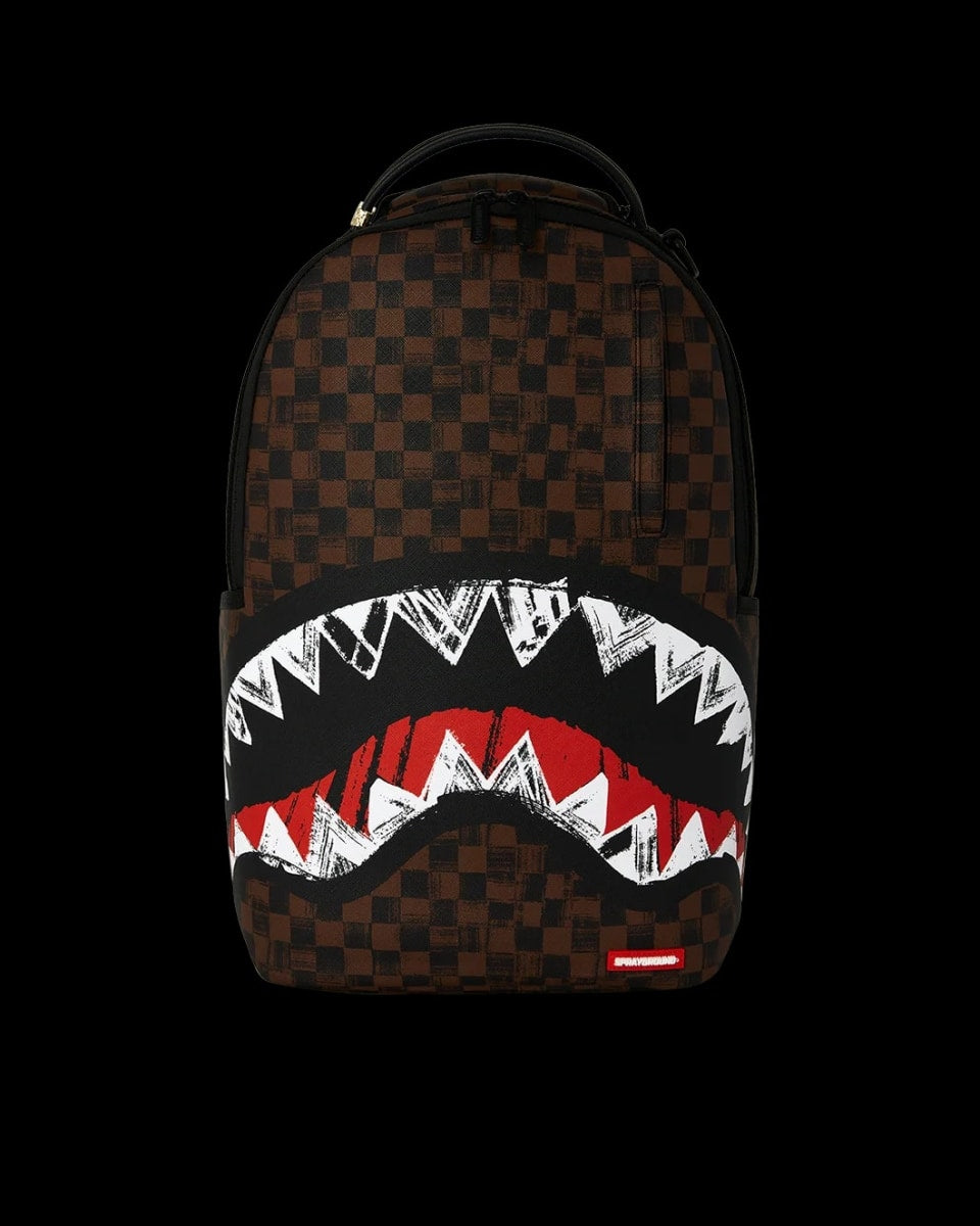 Sprayground MIDNIGHT SHADOW SHARKS IN PARIS BROWN BACKPACK