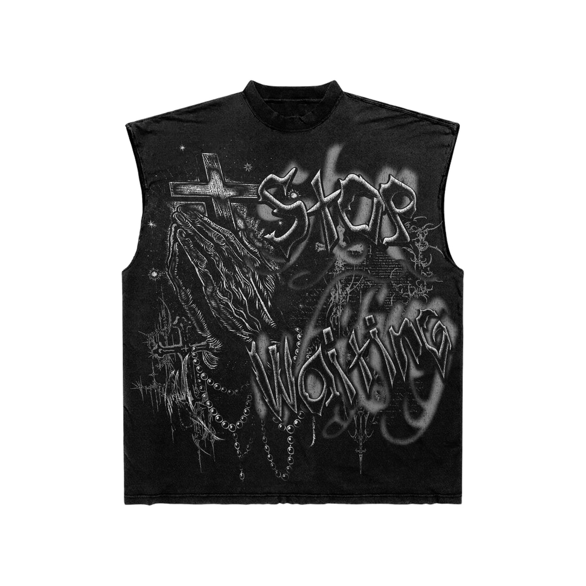 Stop Waiting Studios Prayer Sleeveless Tee