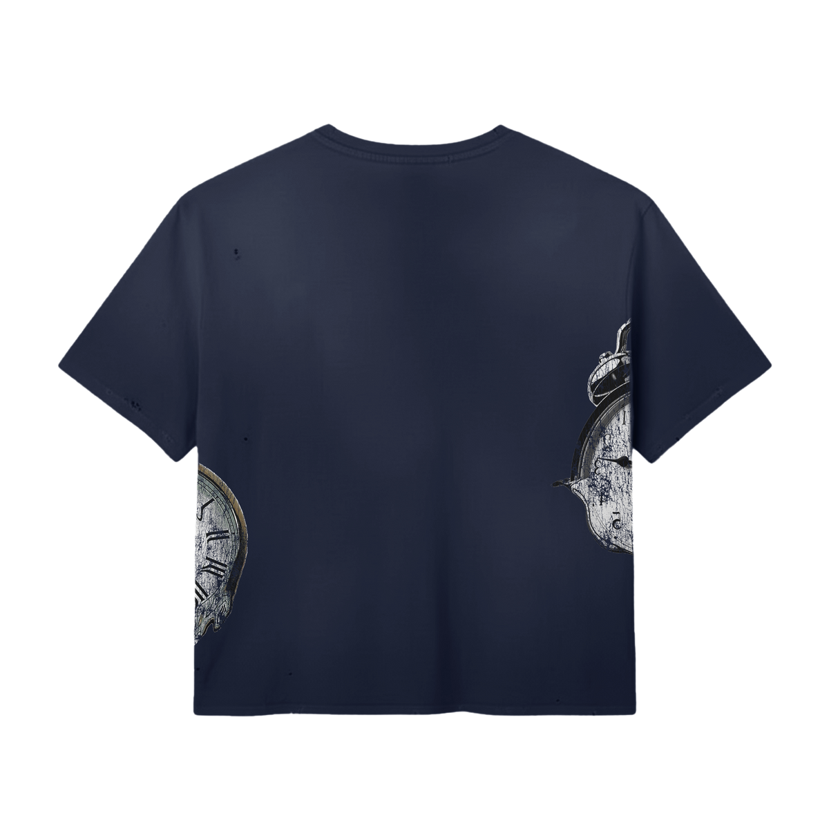 Stop Waiting Studios Vintage Clock Navy Tee