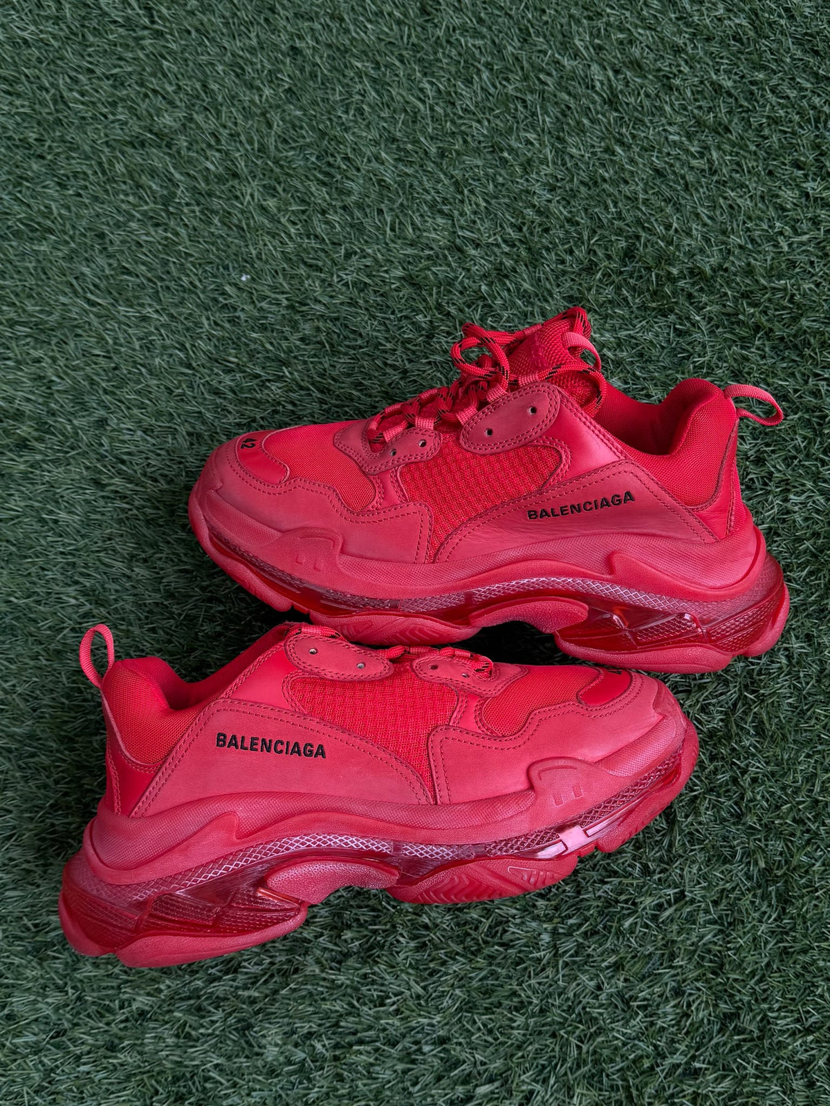 Balenciaga Triple S Red Clear Sole