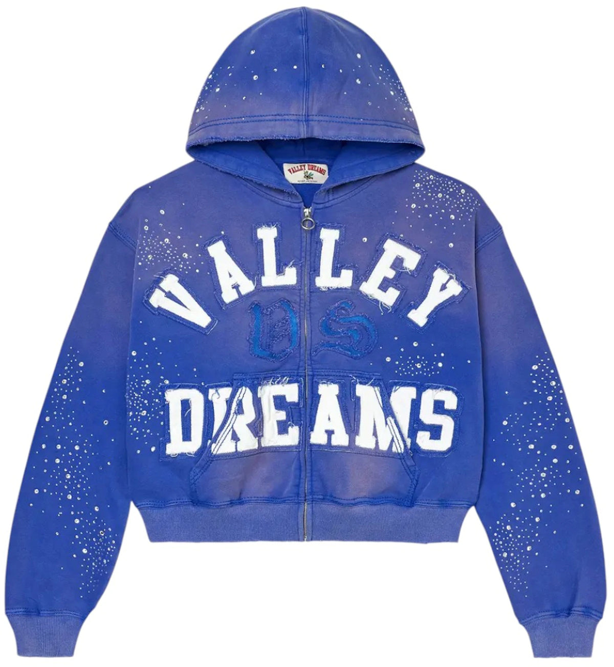 Vale Forever Classico Zip Up Hoodie Sapphire