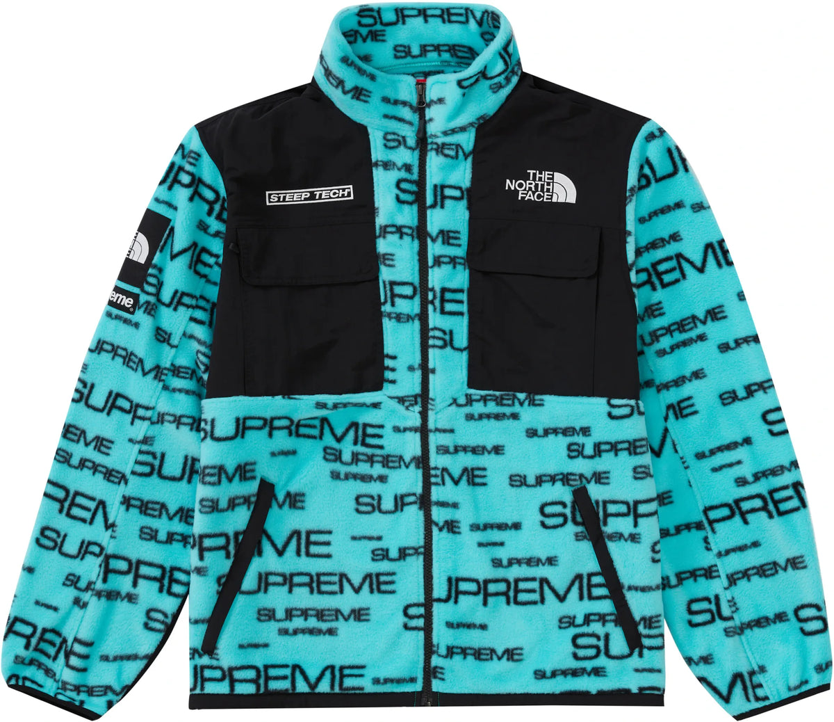 Supreme The North Face Steep Tech Fleece Jacket Teal