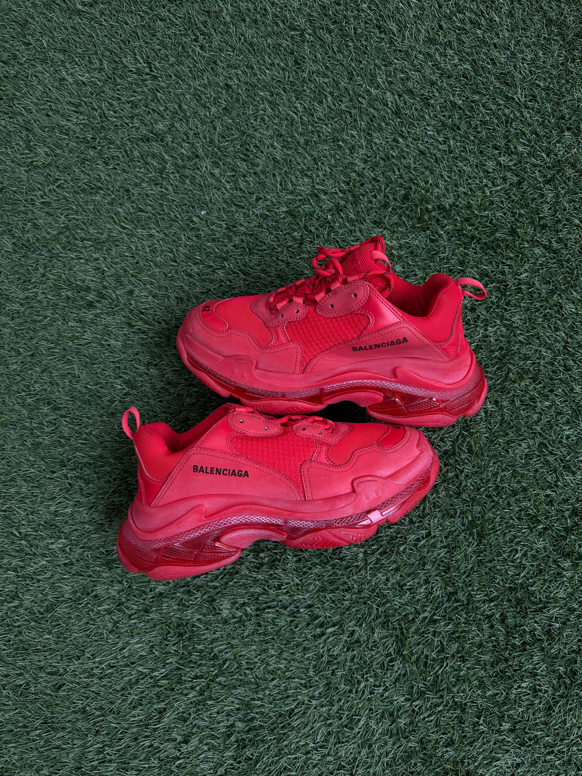 Balenciaga Triple S Red Clear Sole