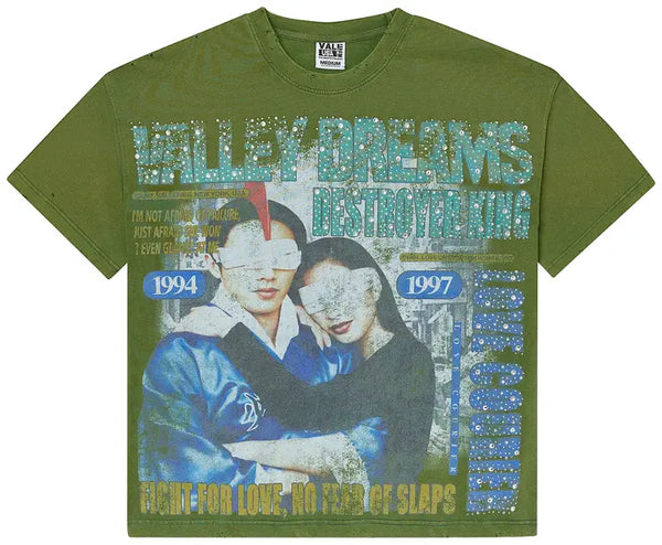 Vale Forever Green Robot Bling Tee