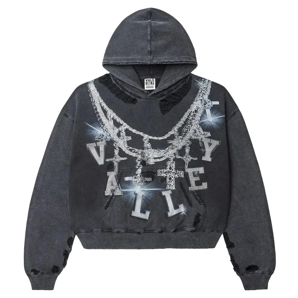 Vale Forever Big Chain Hoodie Black
