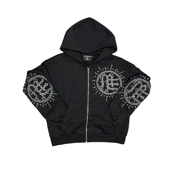 Mixed Emotion ‘Eclipse’ Black Rhinestone Hoodie