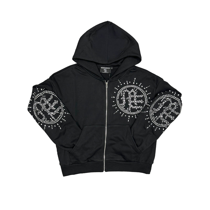 Mixed Emotion ‘Eclipse’ Black Rhinestone Hoodie