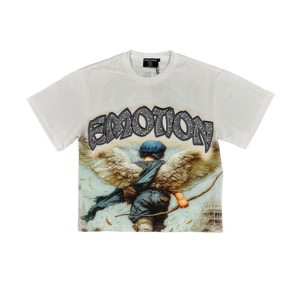 Mixed Emotion White “Arch Angel” Tee