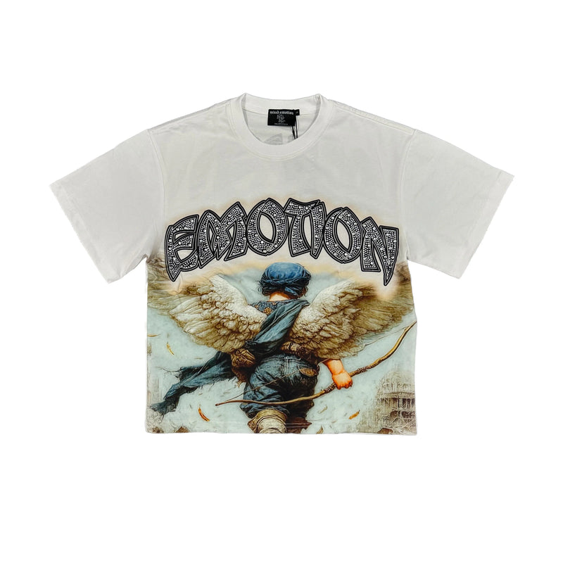 Mixed Emotion White “Arch Angel” Tee