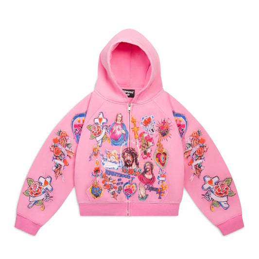We Are Righteous "Pink" Zip Ups