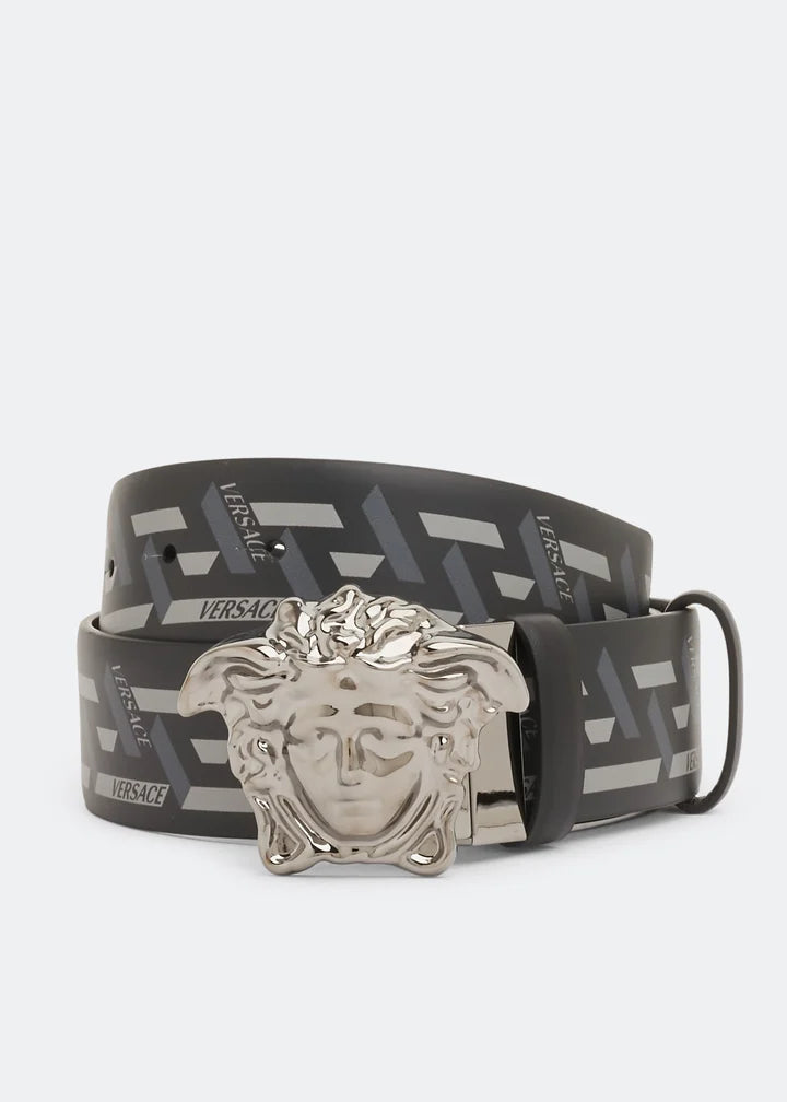 Versace Belt La Medusa La Greca Print Belt