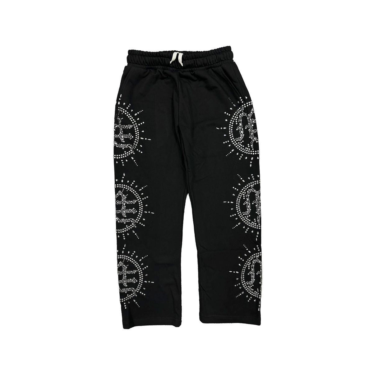 Mixed Emotion Eclipse Black Rhinestone Sweats