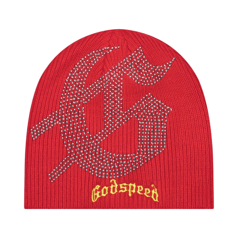 Godspeed STUDDED Beanie (RED/YELLOW)