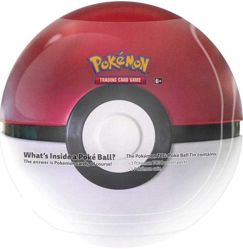 Pokémon TCG: Poké Ball Tins (3 packs, 2 sticker sheets, 1 coin inside)