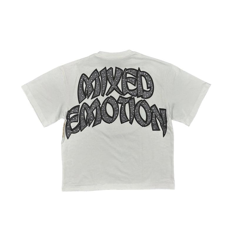 Mixed Emotion White “Arch Angel” Tee