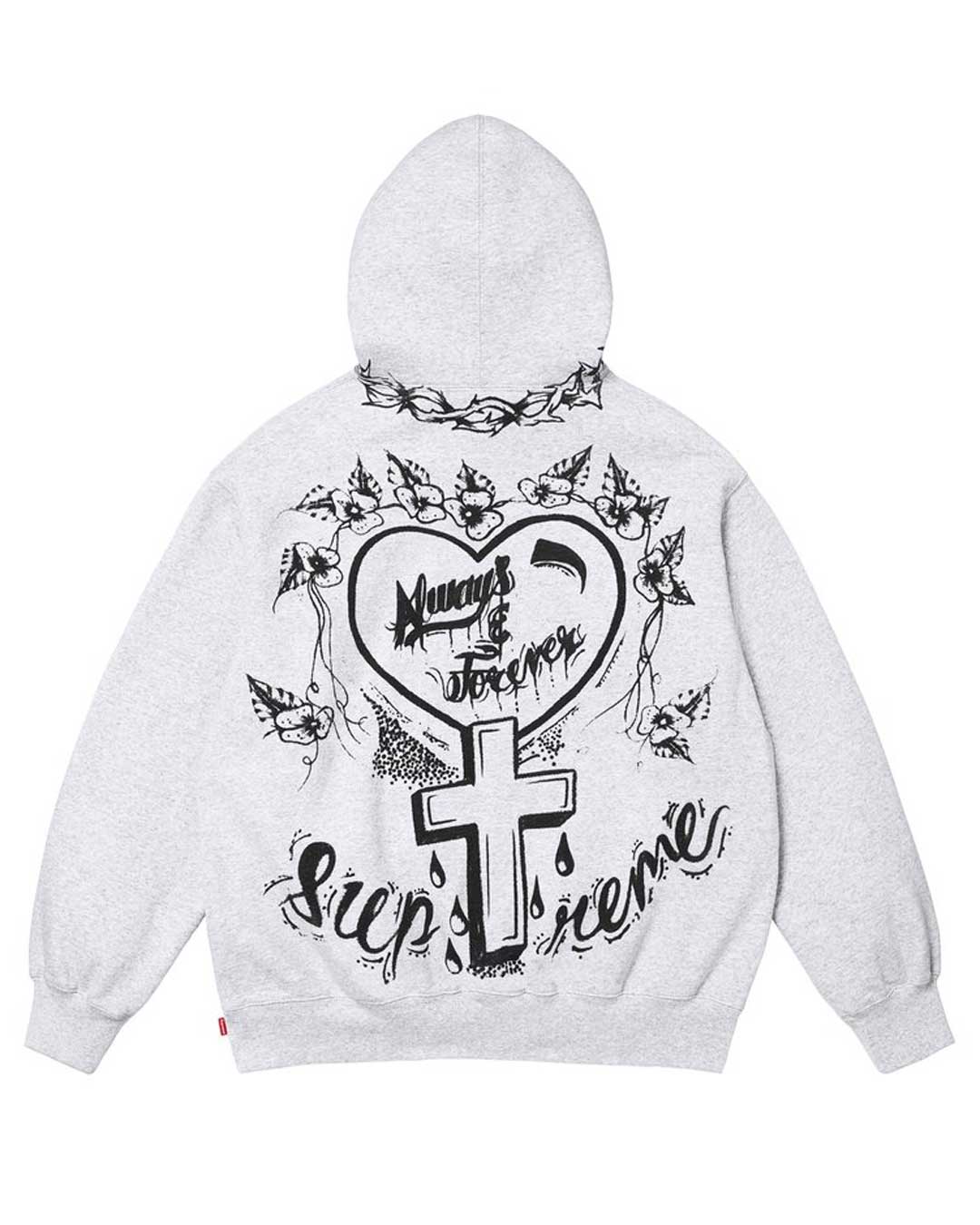 Supreme Forever Hooded Sweatshirt HeatherGrey