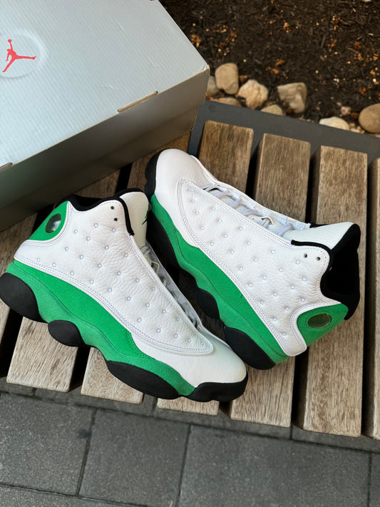 Jordan 13 Retro White Lucky Green *USED*