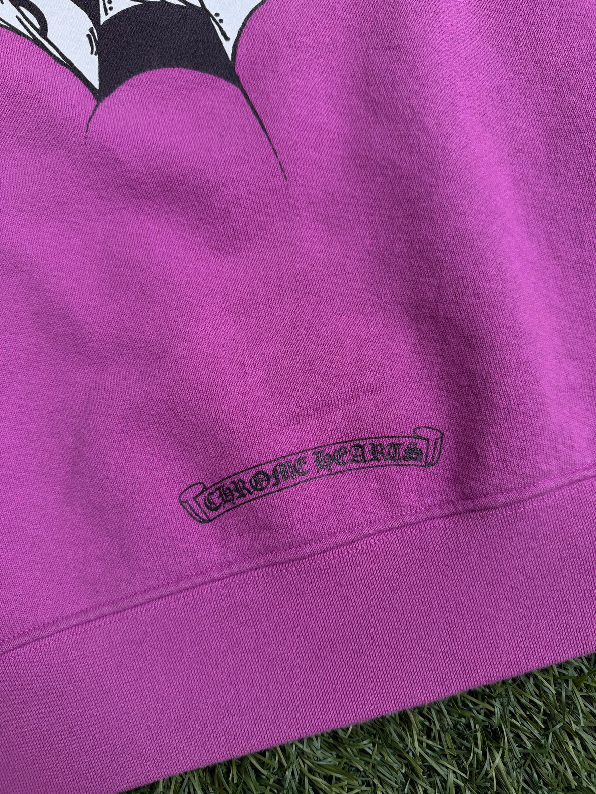 Chrome Hearts Matty Boy Spider Web Crewneck Sweatshirt Purple