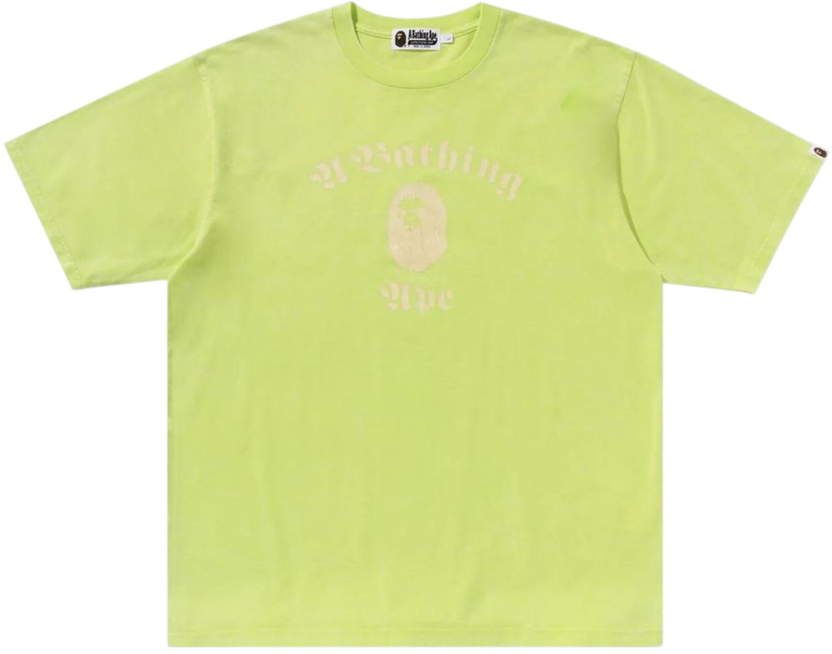 BAPE Overdye Relaxed Fit Tee Yellow