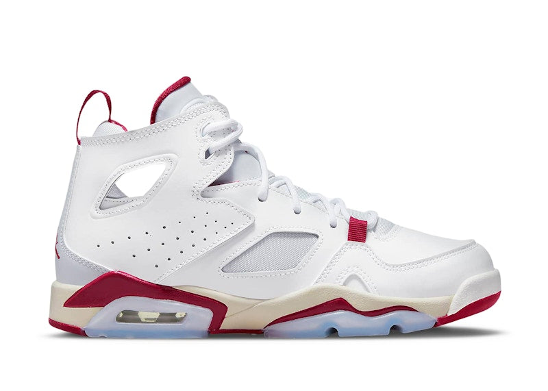 Jordan Flight Club 91 White Pure Platinum Sail Mystic Hibiscus (GS)