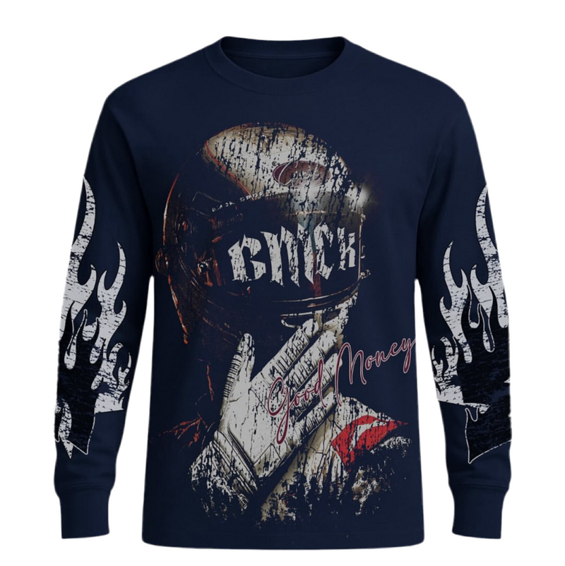 Good Money “Navy Racers” Long Sleeve