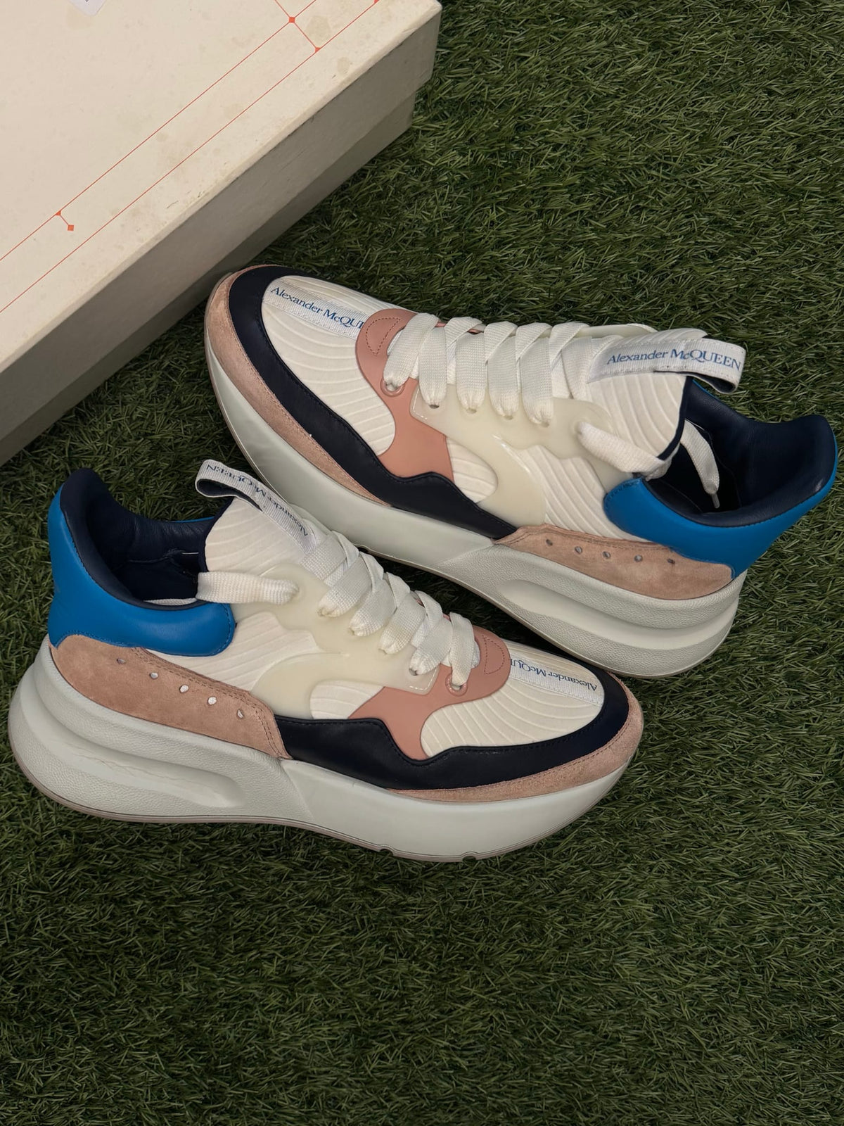 Alexander McQueen Oversized Runner 'Colorblock- Soft Pink'