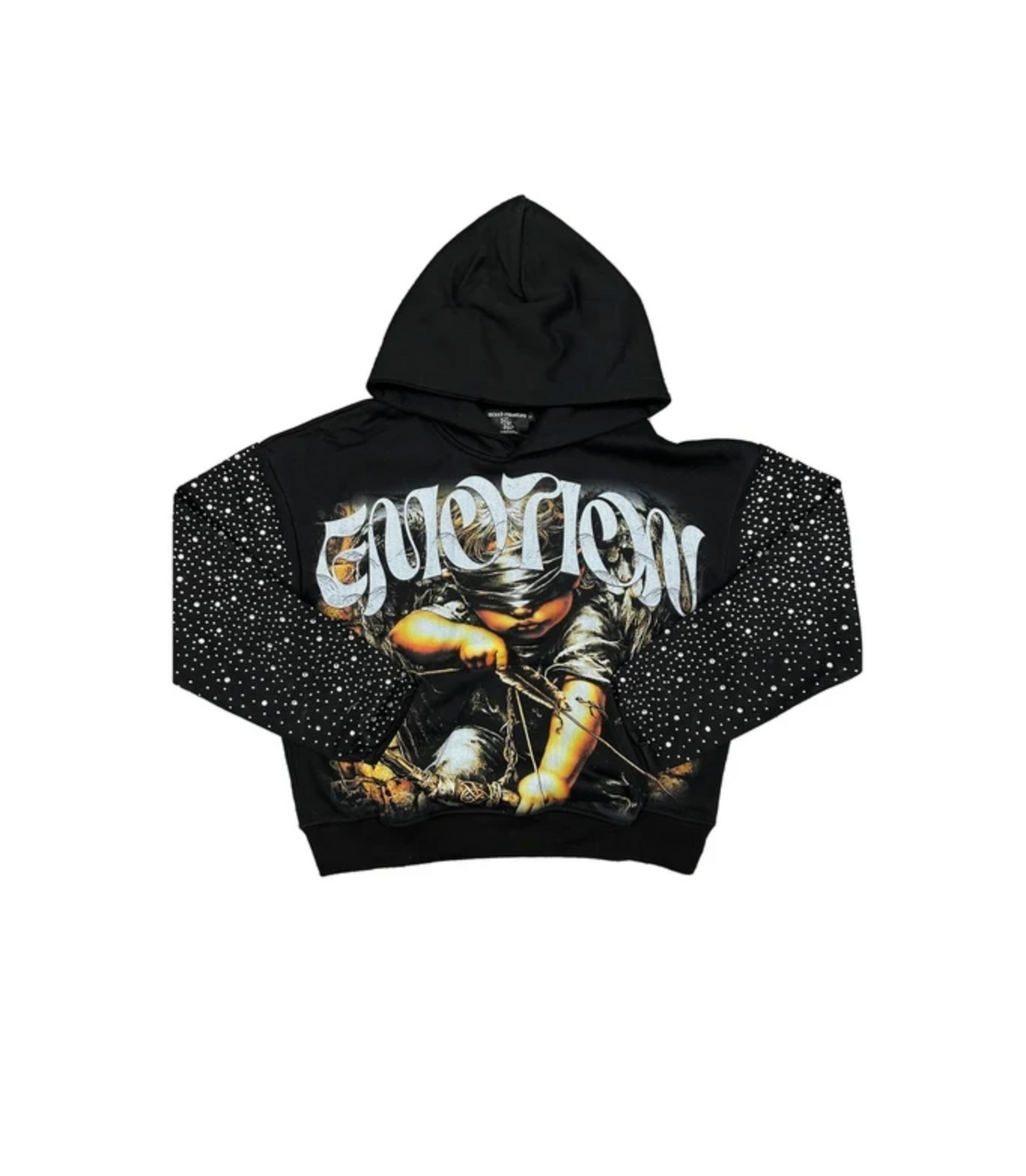 Mixed Emotion 'Archer Rhinestone Hoodie'