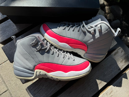 Jordan 12 Retro Wolf Grey Racer Pink (GS) *USED* (REP BOX)