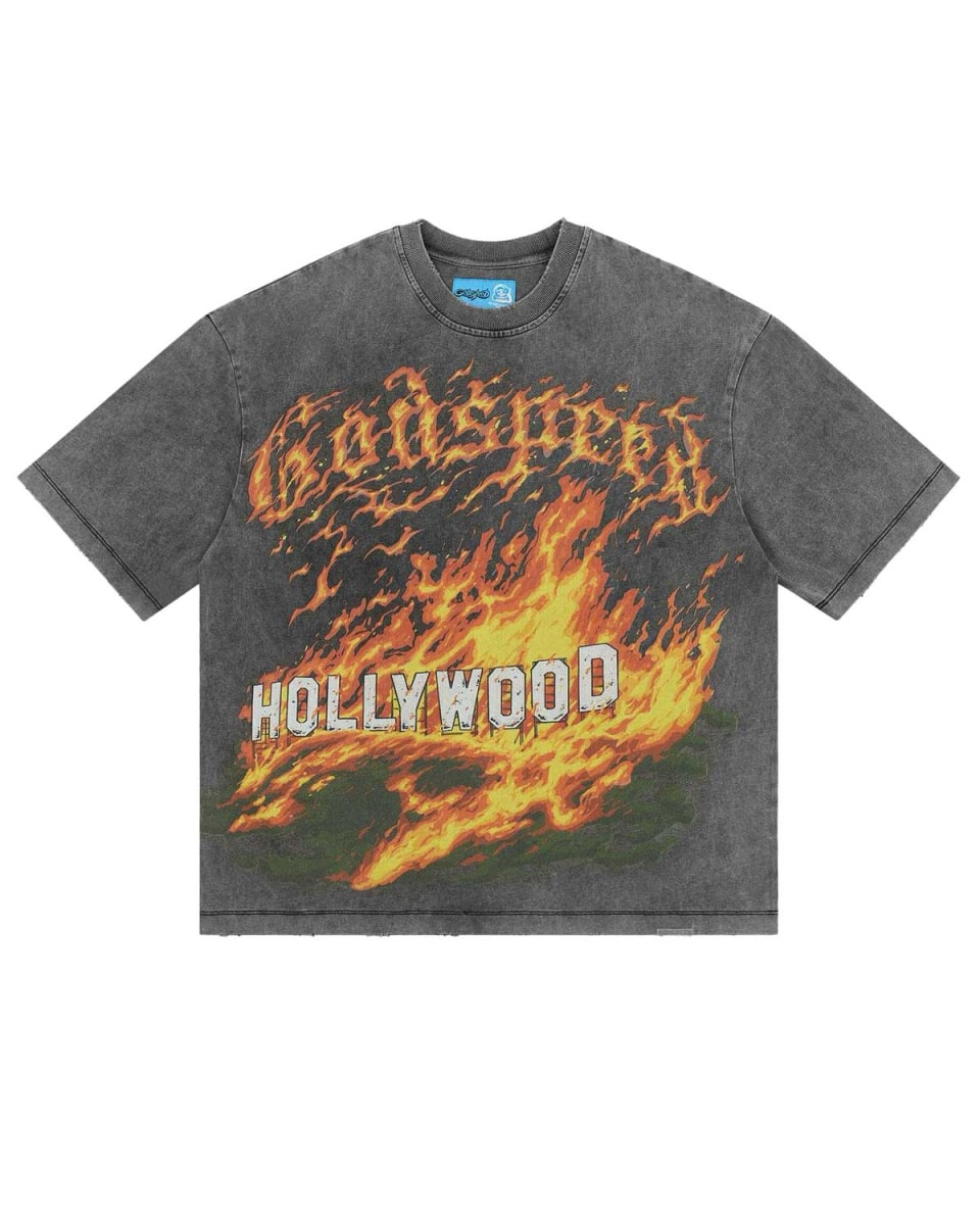 Godspeed Hollywood Inferno II T-Shirt Grey