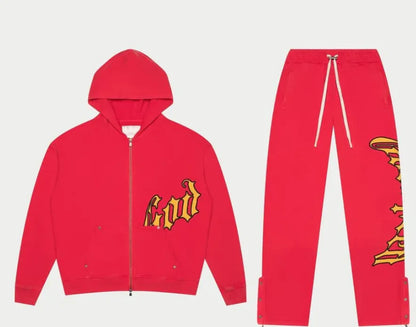 Godspeed Og Logo Sweatsuit Red/Yellow