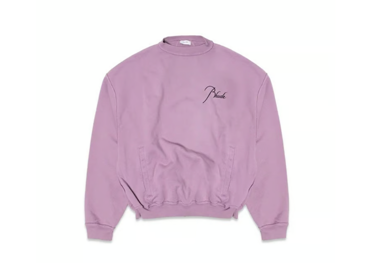 Rhude Mauve Classic Crewneck